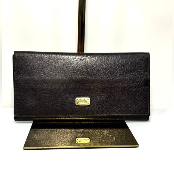 Rare Vintage Celine Horse & Carriage Wallet 1970s Pre-LVMH Italy Brown Leather - Picture 8 of 8